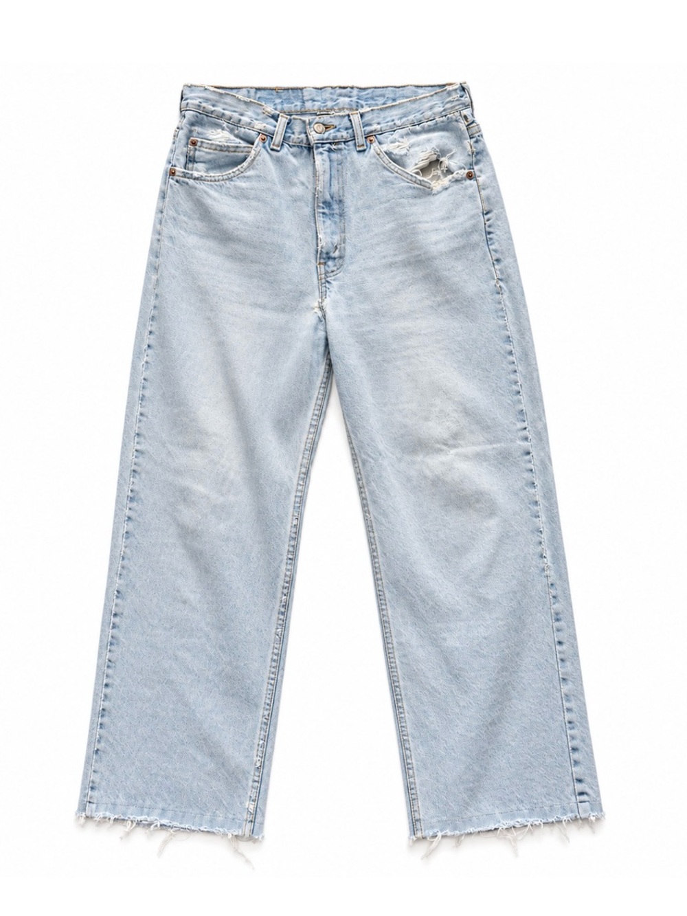 Levi's Light Wash Boyfriend Jeans - Light Blue